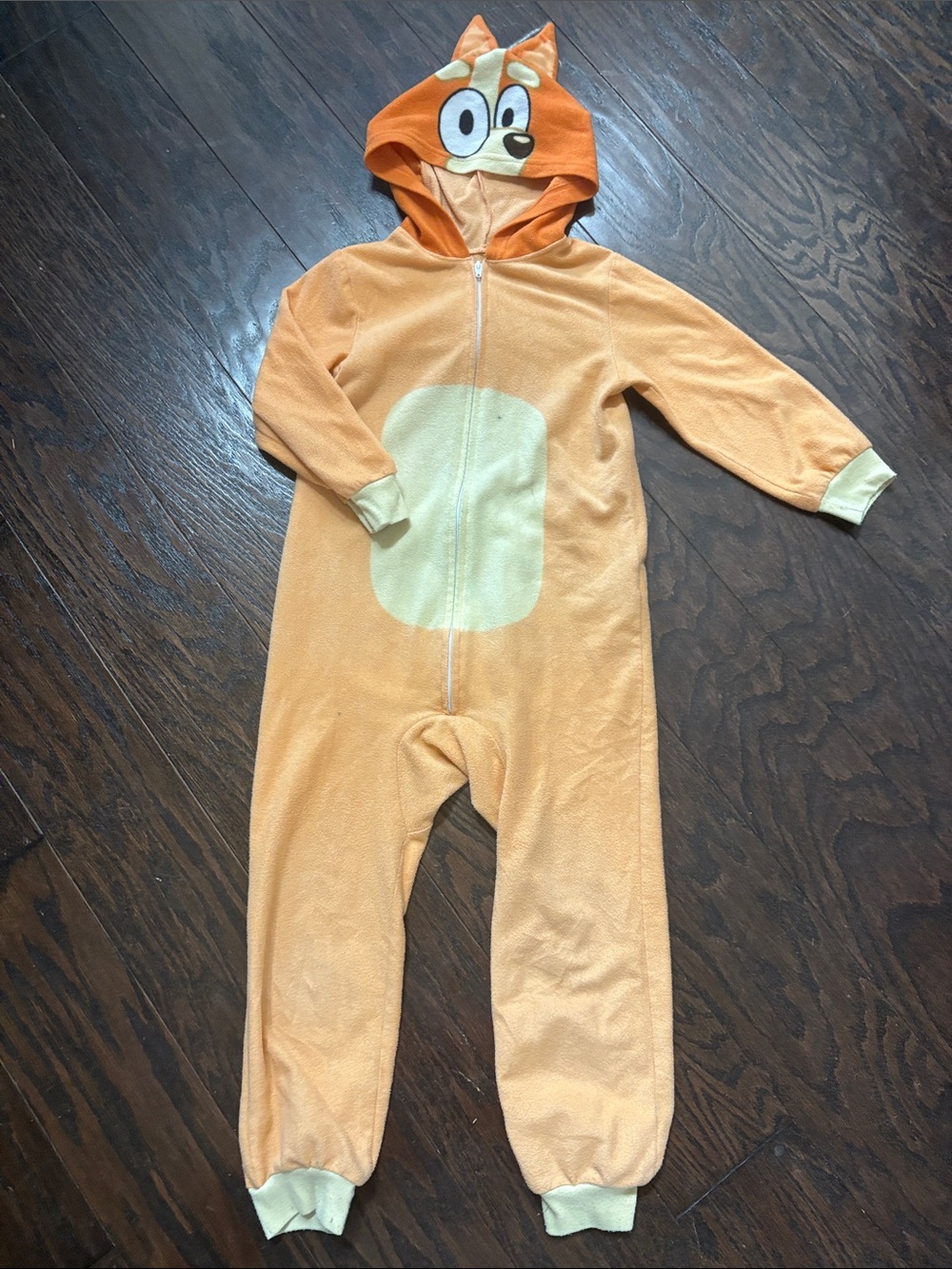 Kids Orange bingo from bluey Hooded Costume One-Piece Romper